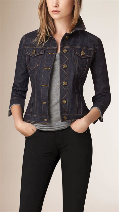 burberry womens jacket|Burberry denim jacket women's.